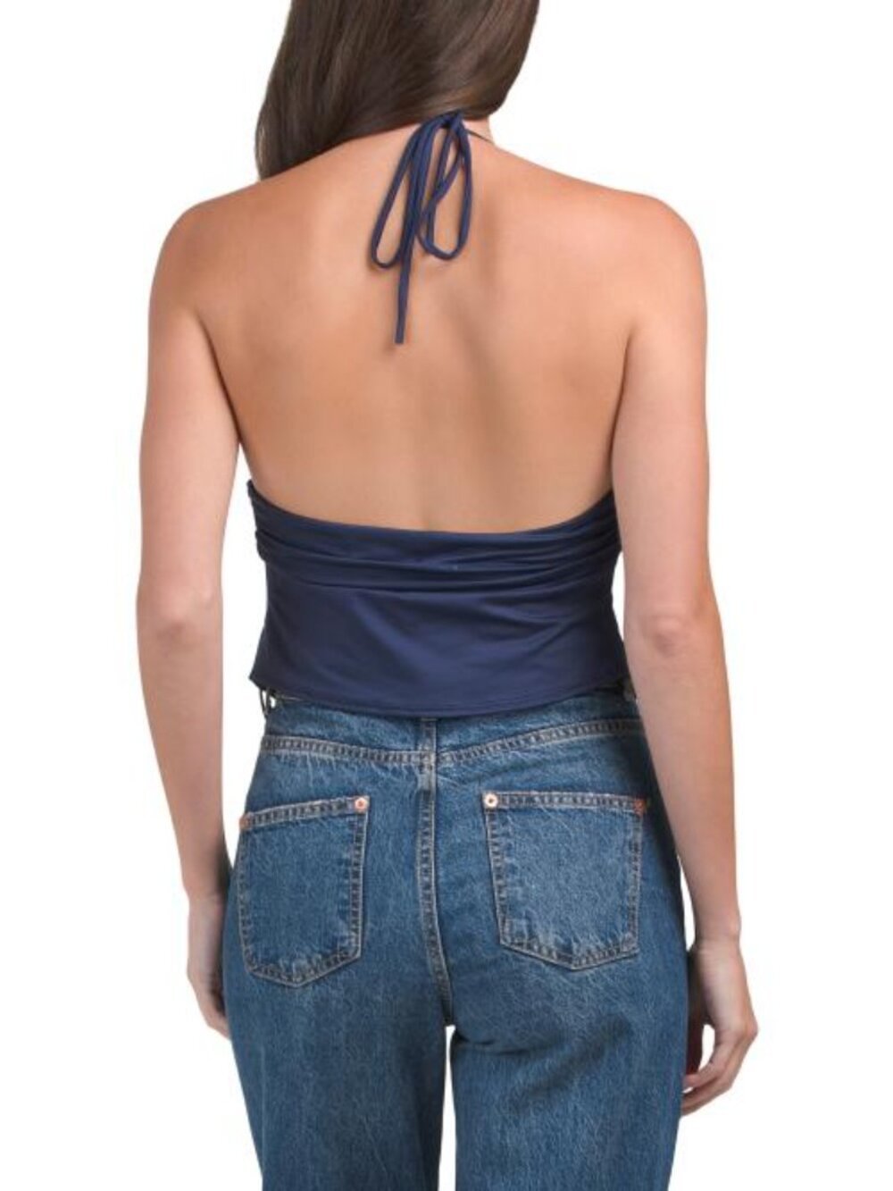 GAZE Shirred Halter Top - Picture 2 of 3